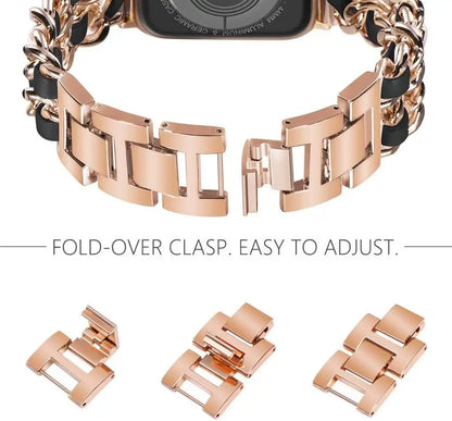 Apple Watch Stainless Steel Strap - Luxury Chain Design