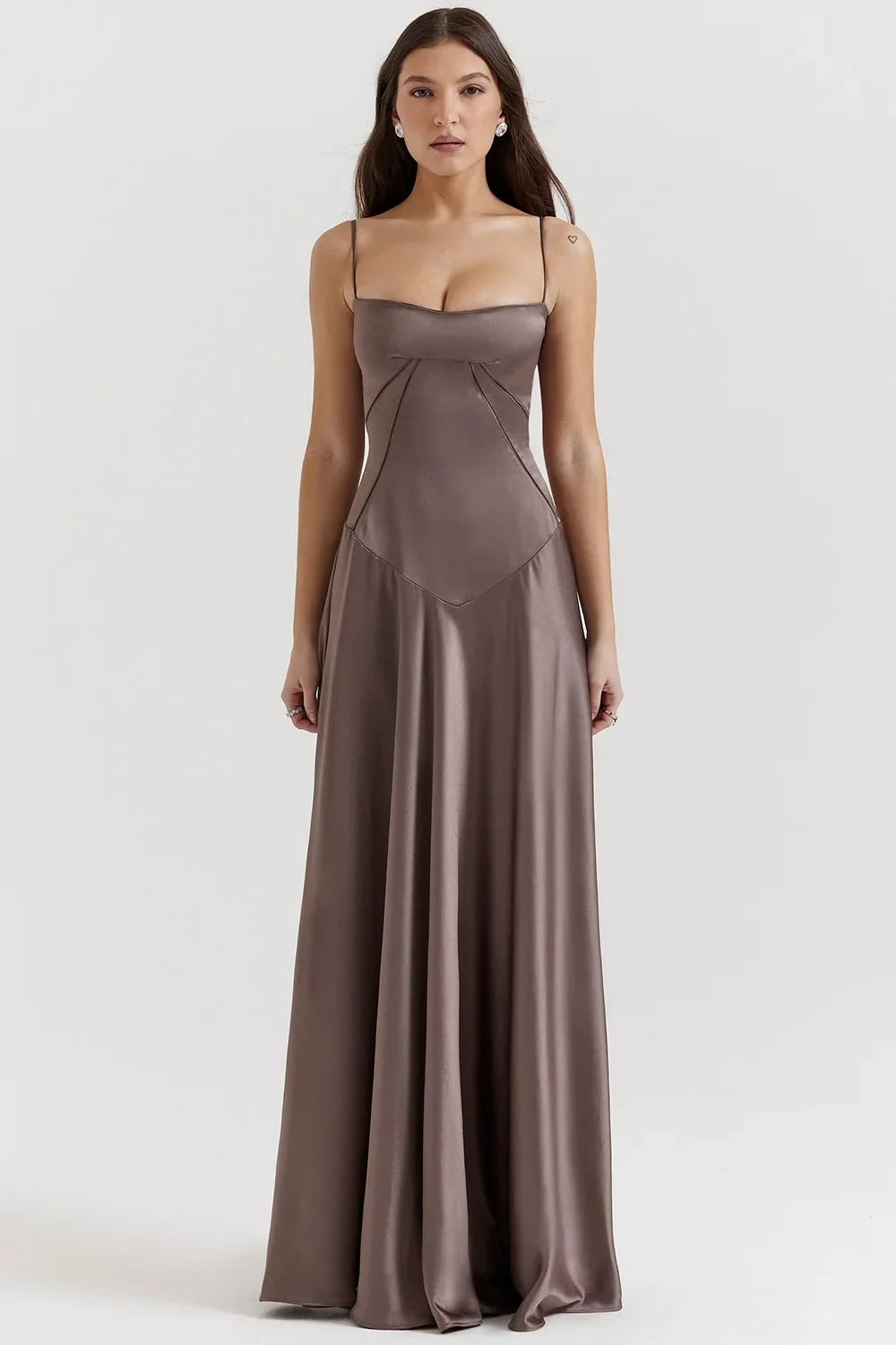 Women's new sexy slip dress slim backless dress long evening dress for women