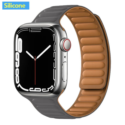 Apple Watch Leather Band - Premium Magnetic Loop Strap