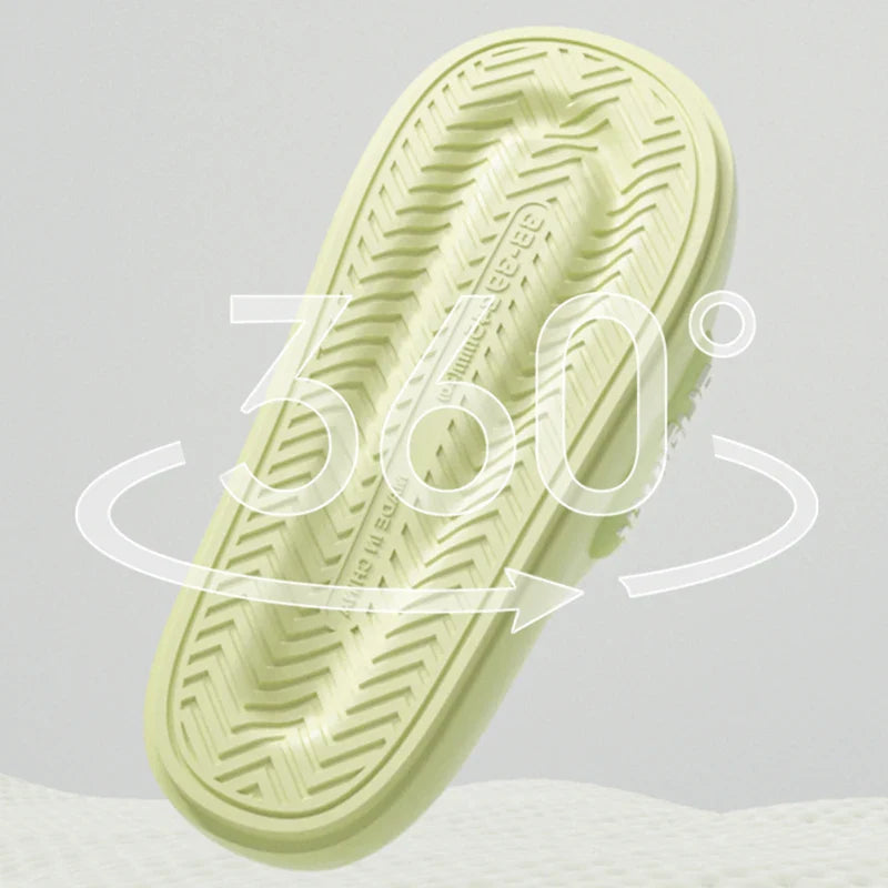 Thick Bottom Cloud Slippers Women Fashion Letter Print Platform Sandals Woman 2026 Comfortable Soft Sole Beach Pillow Slides