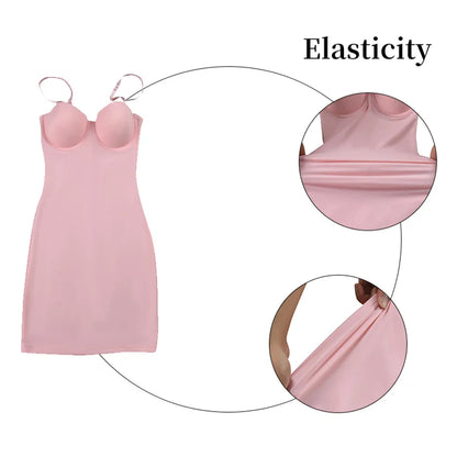Short Bodycon Dress Backless Skinny Straps Solid Casual  Sleeveless Summer High Waist Club Slim Mini Dresses Ladies Basic