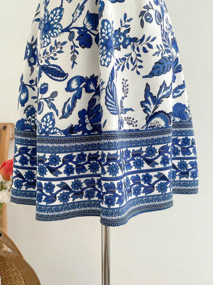 Women's Romantical Floral Print Halter Neck Fashionable Dress Easy to Create Lazy Stylish Vacation Style Dress