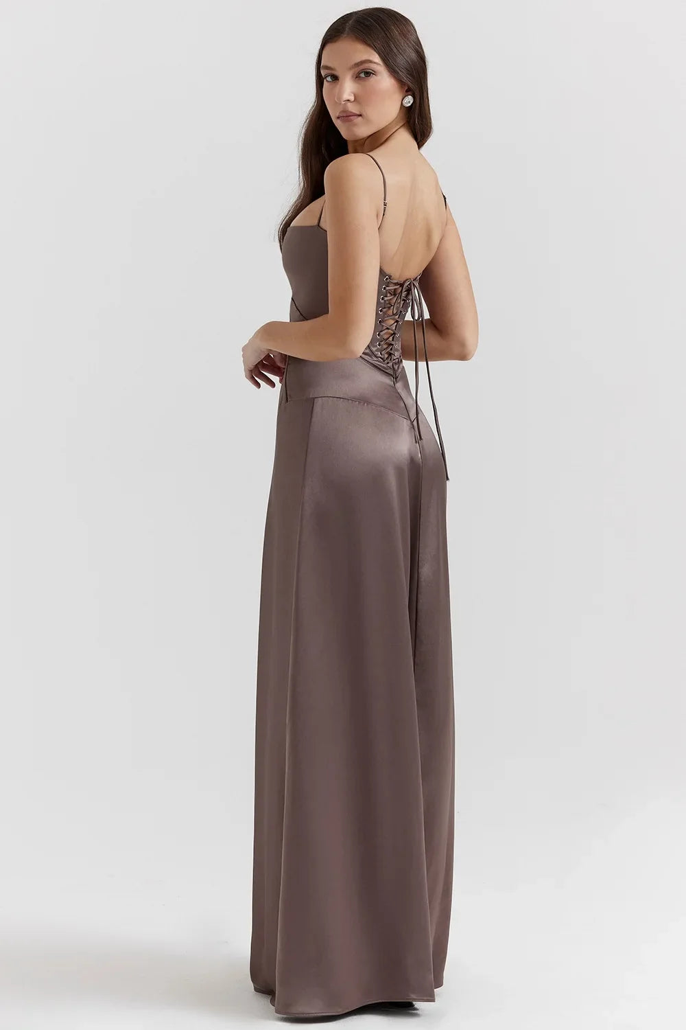 Women's new sexy slip dress slim backless dress long evening dress for women