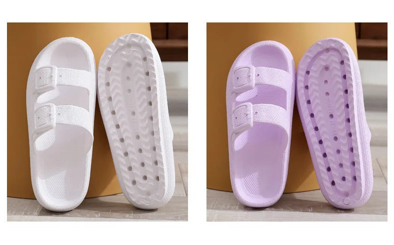 Comwarm New Women's Platform Slippers Outdoor Women's Sandals With Adjustable Buckle Summer Eva Soft Light Women Beach Slippers 2026