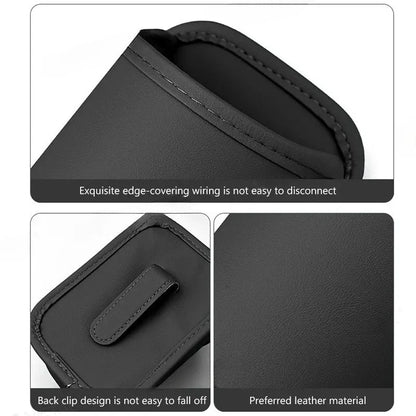 Car Door Cup Holder PU Leather Automotive Black Drink Rack Storage Bin Auto Back Seat Cup Holder Organizer For Car Accessories