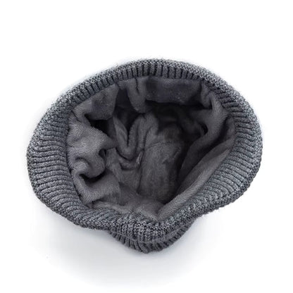Fleece-Lined Earflap Cap – Warm Winter Outdoor Beanie
