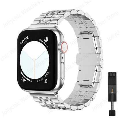 Apple Watch Stainless Steel Band - Elegant, Durable Design
