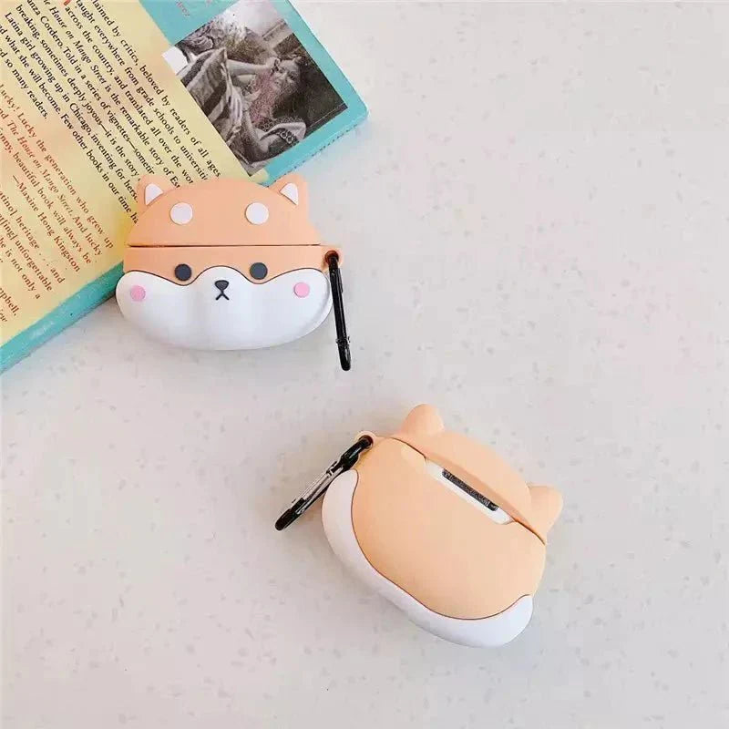 Cute Shiba AirPods Case Cover – Fits 1st, 2nd, 3rd Gen or Pro