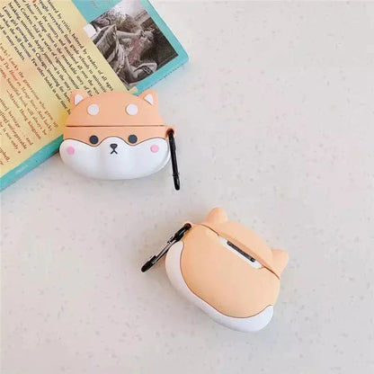 Cute Shiba AirPods Case Cover – Fits 1st, 2nd, 3rd Gen or Pro