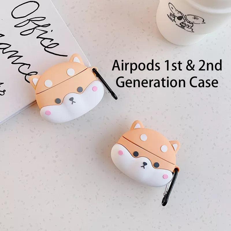Cute Shiba AirPods Case Cover – Fits 1st, 2nd, 3rd Gen or Pro