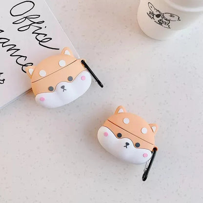 Cute Shiba AirPods Case Cover – Fits 1st, 2nd, 3rd Gen or Pro