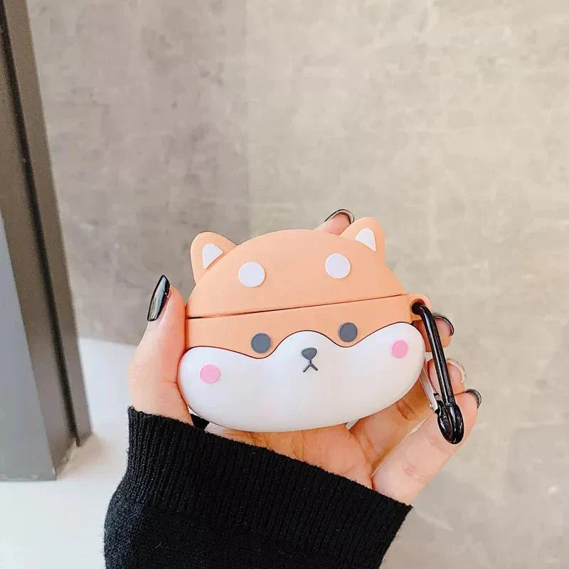 Cute Shiba AirPods Case Cover – Fits 1st, 2nd, 3rd Gen or Pro