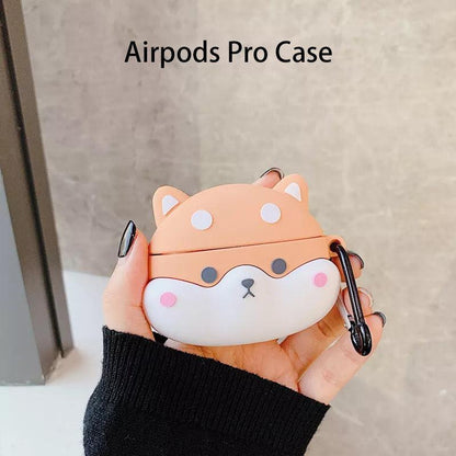 Cute Shiba AirPods Case Cover – Fits 1st, 2nd, 3rd Gen or Pro