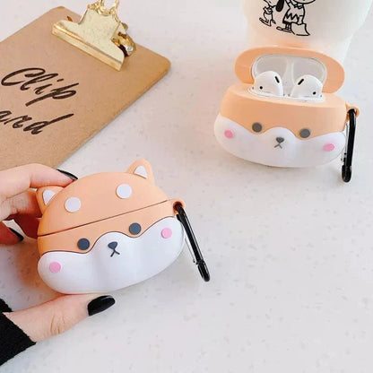Cute Shiba AirPods Case Cover – Fits 1st, 2nd, 3rd Gen or Pro
