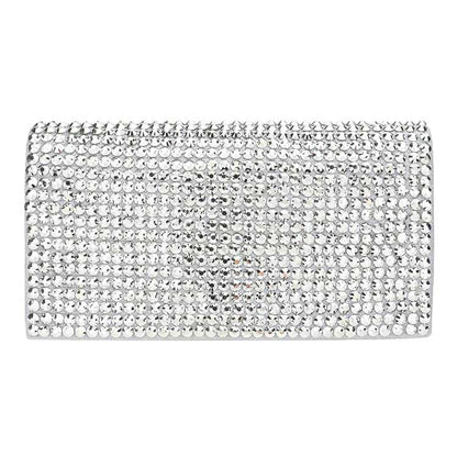 Bling Studded Evening Clutch Crossbody Bag