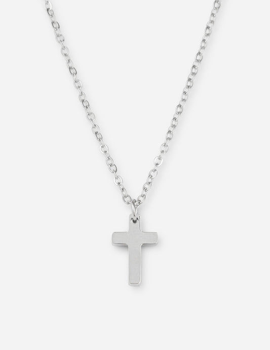 Elevated Faith Silver Cross Necklace