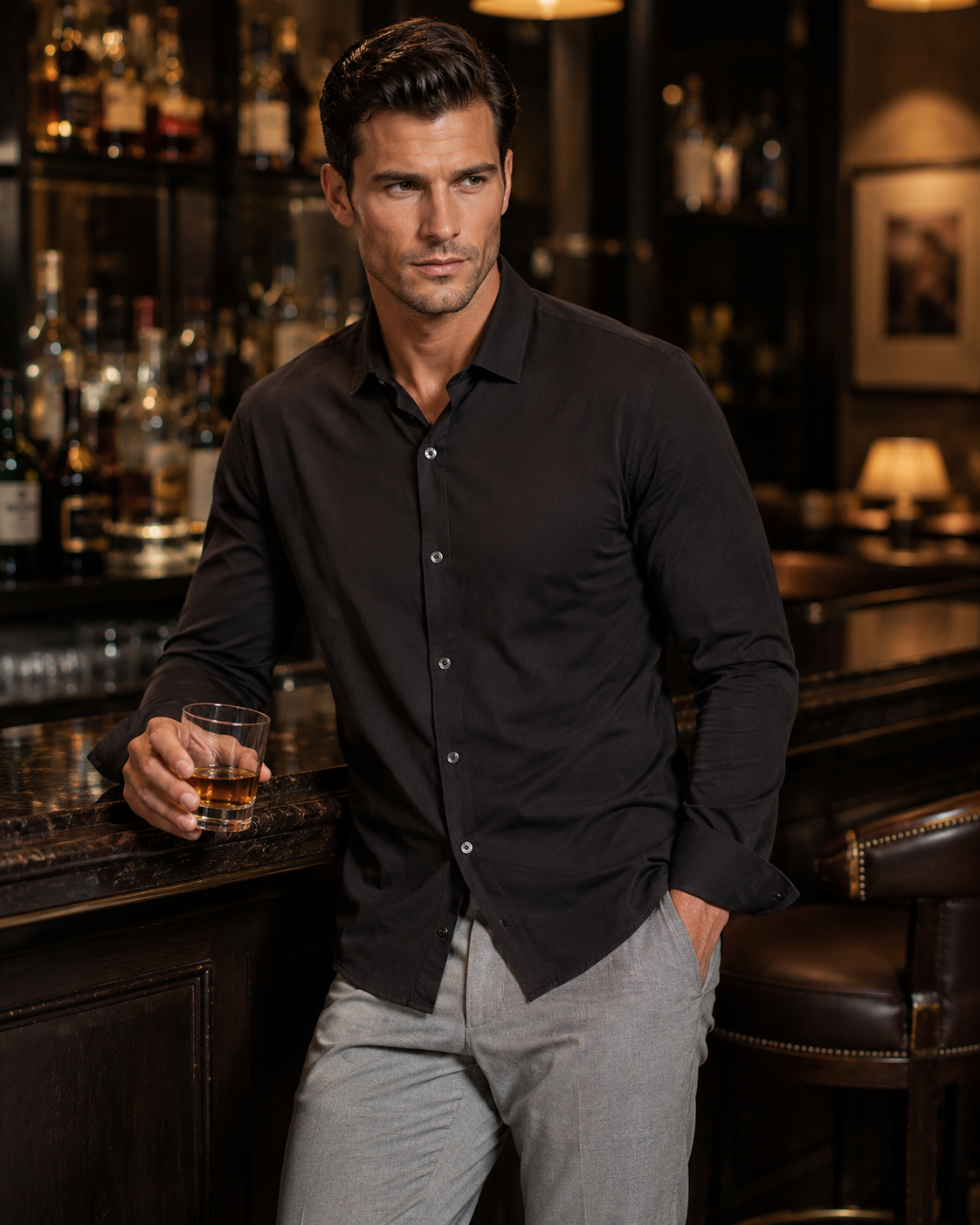Buki Cinqo 'Single Shot' Long Sleeve Shirt - Black