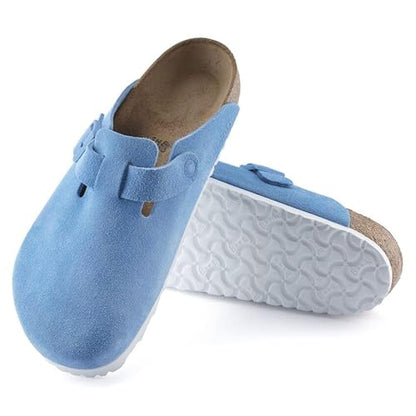 Birkenstock Boston Suede Leather Clogs