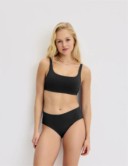 Teen Square Neck Scoop Bikini Top