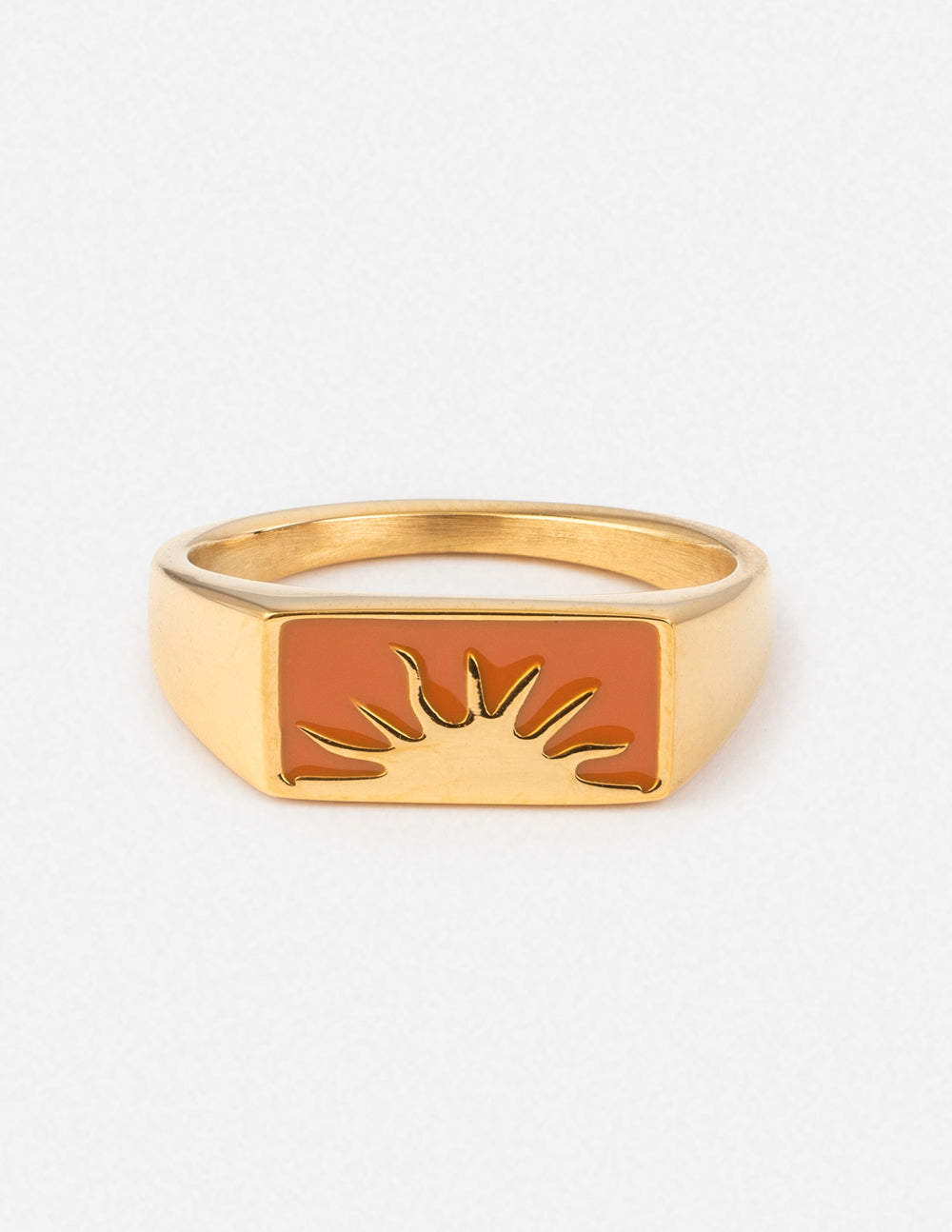 Elevated Faith Sunrise Rectangular Signet Ring