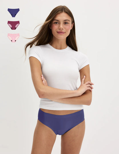 Teen Super Leakproof® No-Show Bikini 3-Pack - Last Call