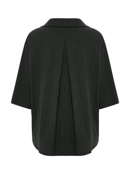 Kaya Boyfriend Shirt - Charcoal