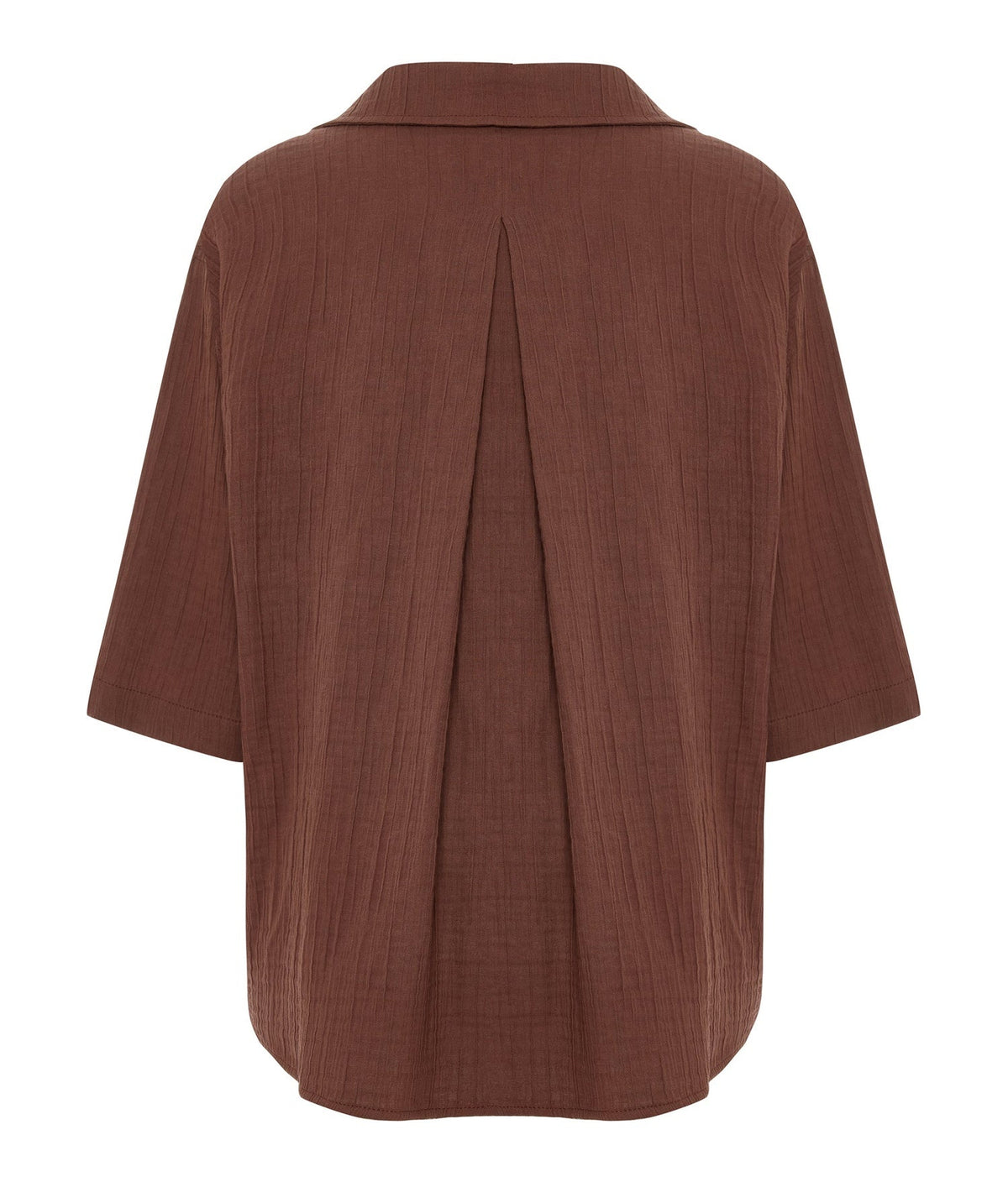 Kaya Boyfriend Shirt - Terracotta