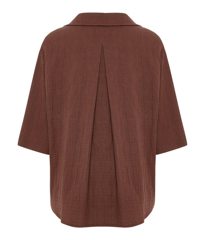 Kaya Boyfriend Shirt - Terracotta