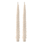 Cream Tree Taper Candles - Set of 2