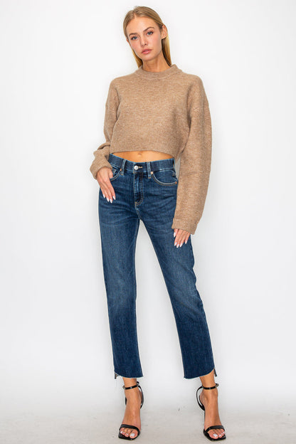 Francesca Tummy Control High Rise Straight Jeans