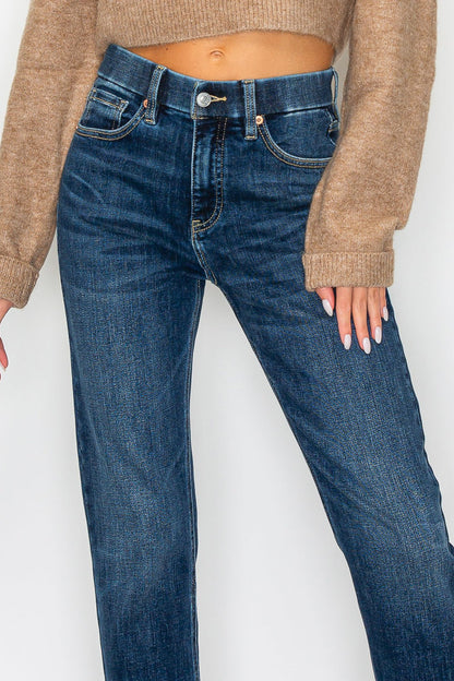Francesca Tummy Control High Rise Straight Jeans