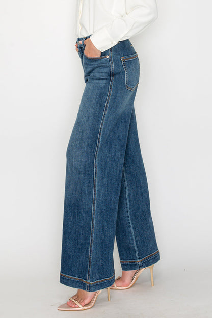 Genevieve Relaxed High Rise Palazzo Jeans