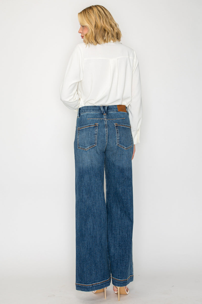 Genevieve Relaxed High Rise Palazzo Jeans
