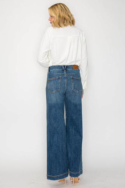 Genevieve Relaxed High Rise Palazzo Jeans