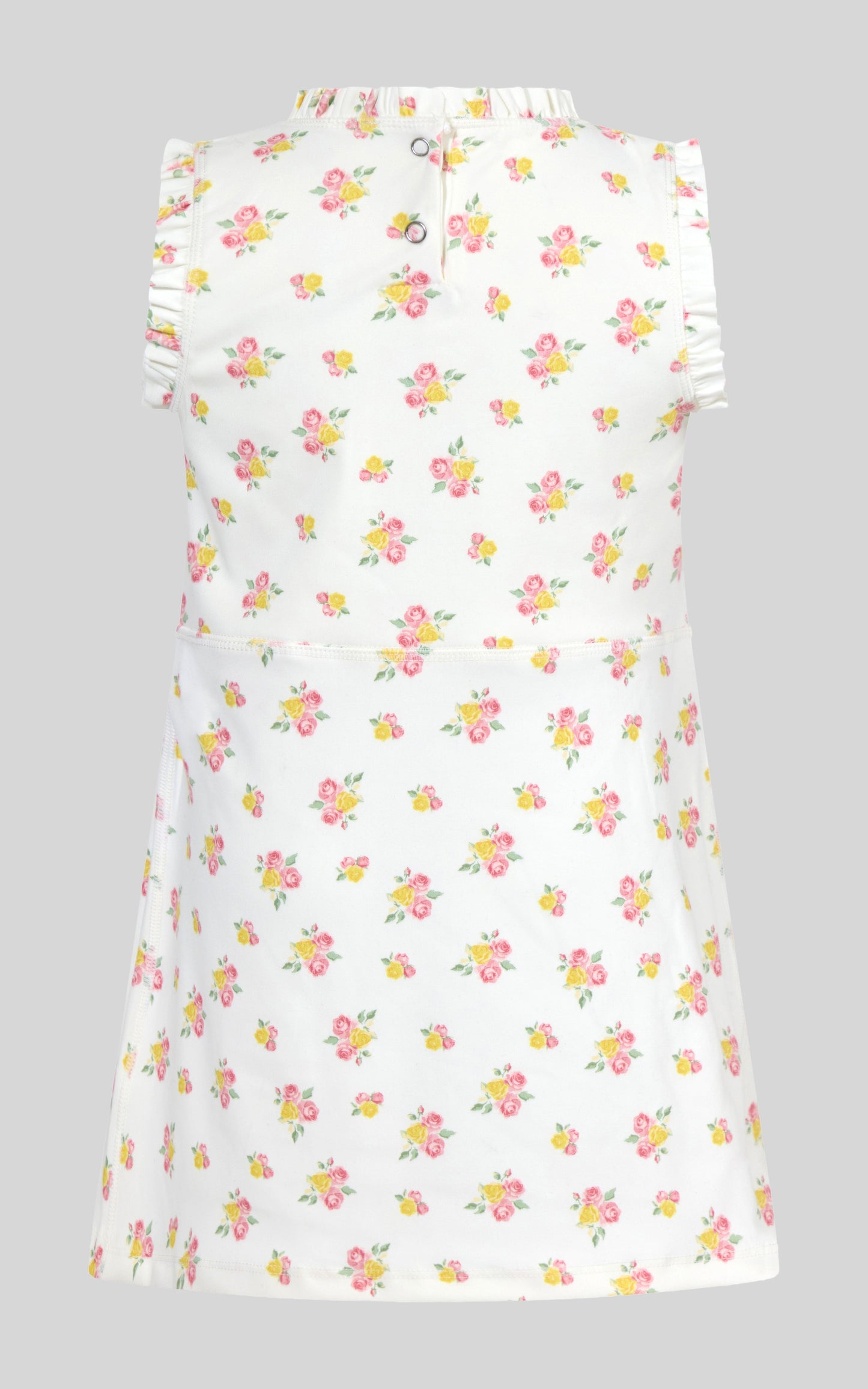 90 Degree by Reflex Toddler Girls Ruffle Dress & 3" Short & Bow Scrunchie