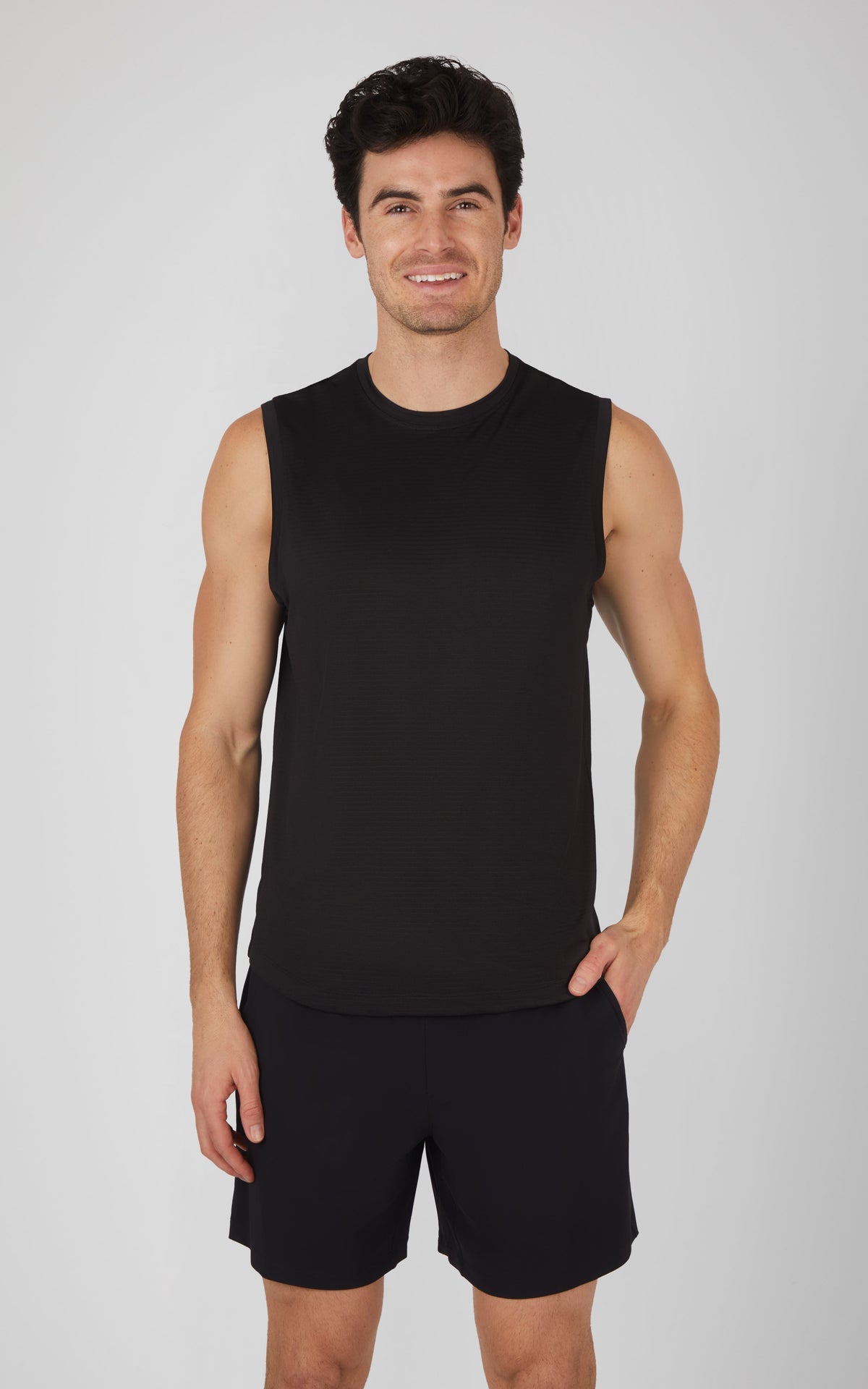 90 Degree by Reflex Men's Air Sense Iconic Textured Muscle Tank