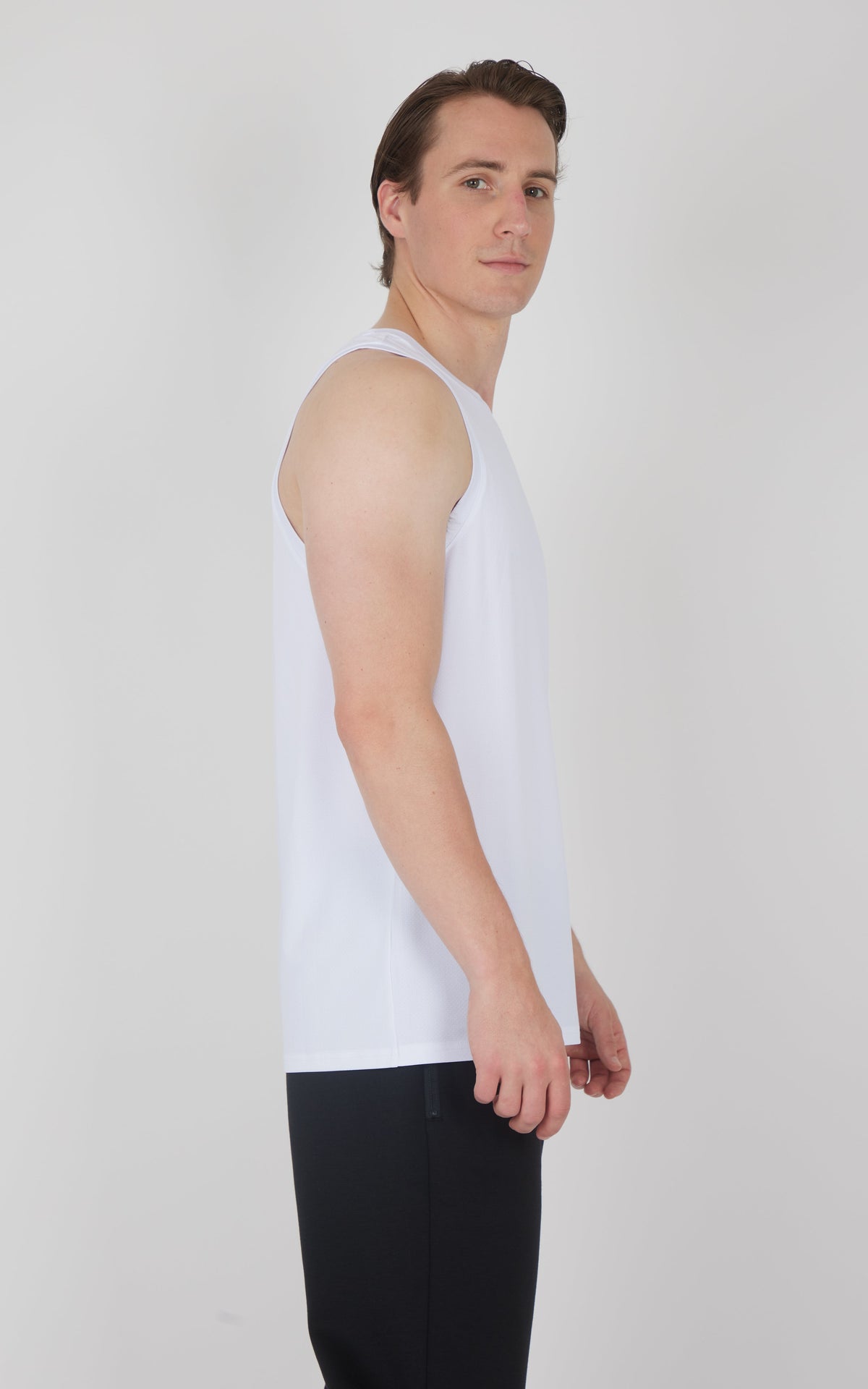 90 Degree by Reflex Men's Pique Race Track Muscle Tank