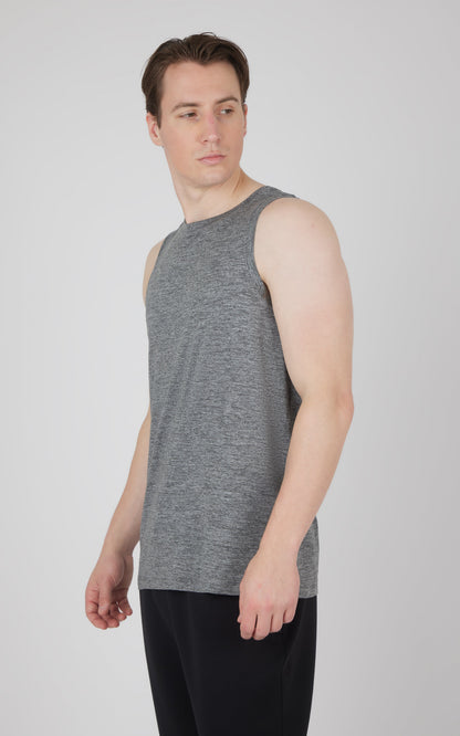 90 Degree by Reflex Men's Cationic Two Tone Heather Pace Muscle Tank