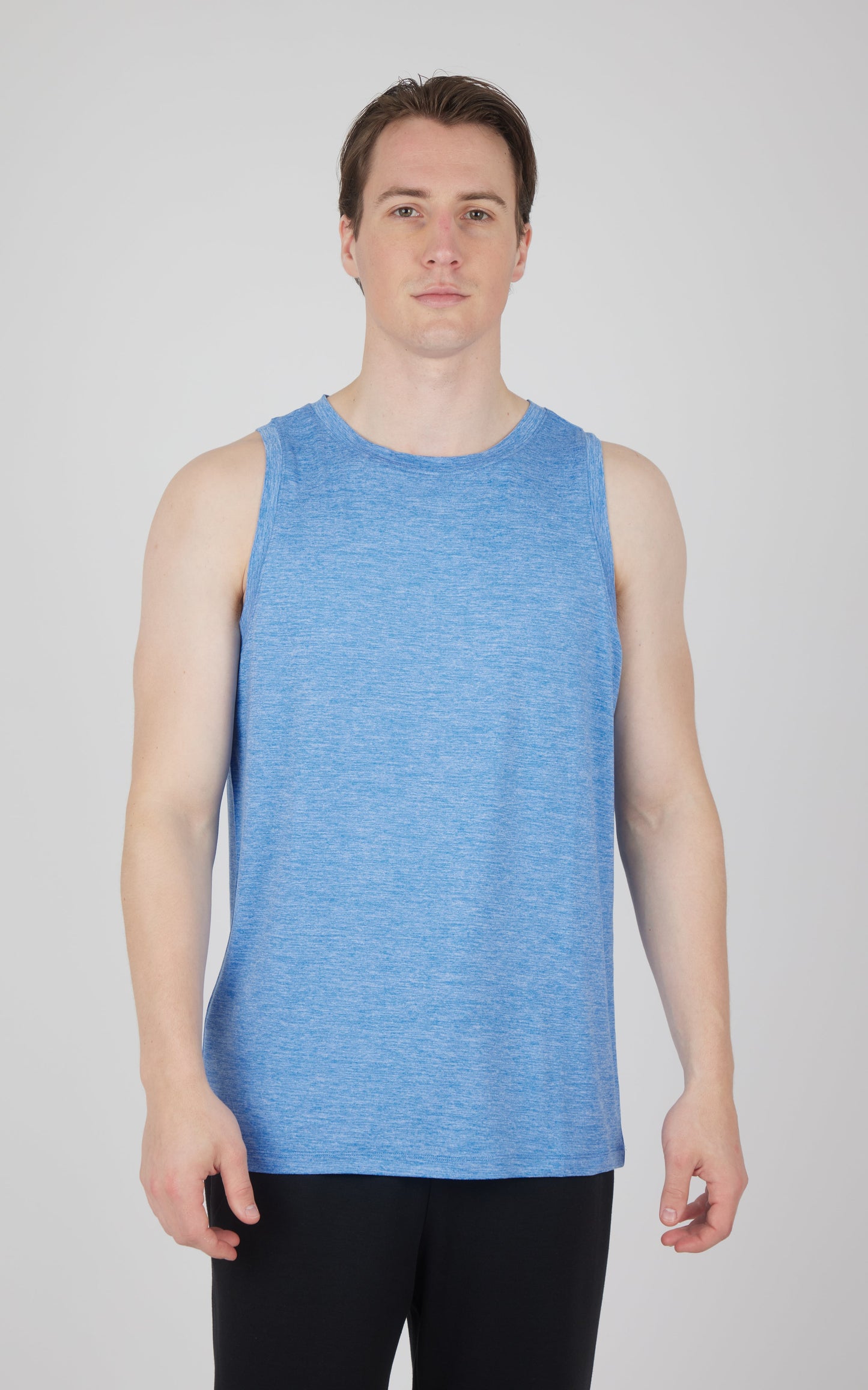 90 Degree by Reflex Men's Cationic Two Tone Heather Pace Muscle Tank