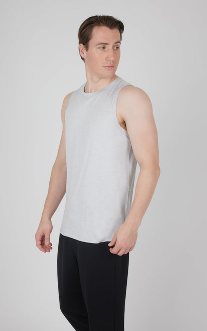 90 Degree by Reflex Men's Cationic Two Tone Heather Pace Muscle Tank