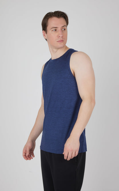 90 Degree by Reflex Men's Cationic Two Tone Heather Pace Muscle Tank