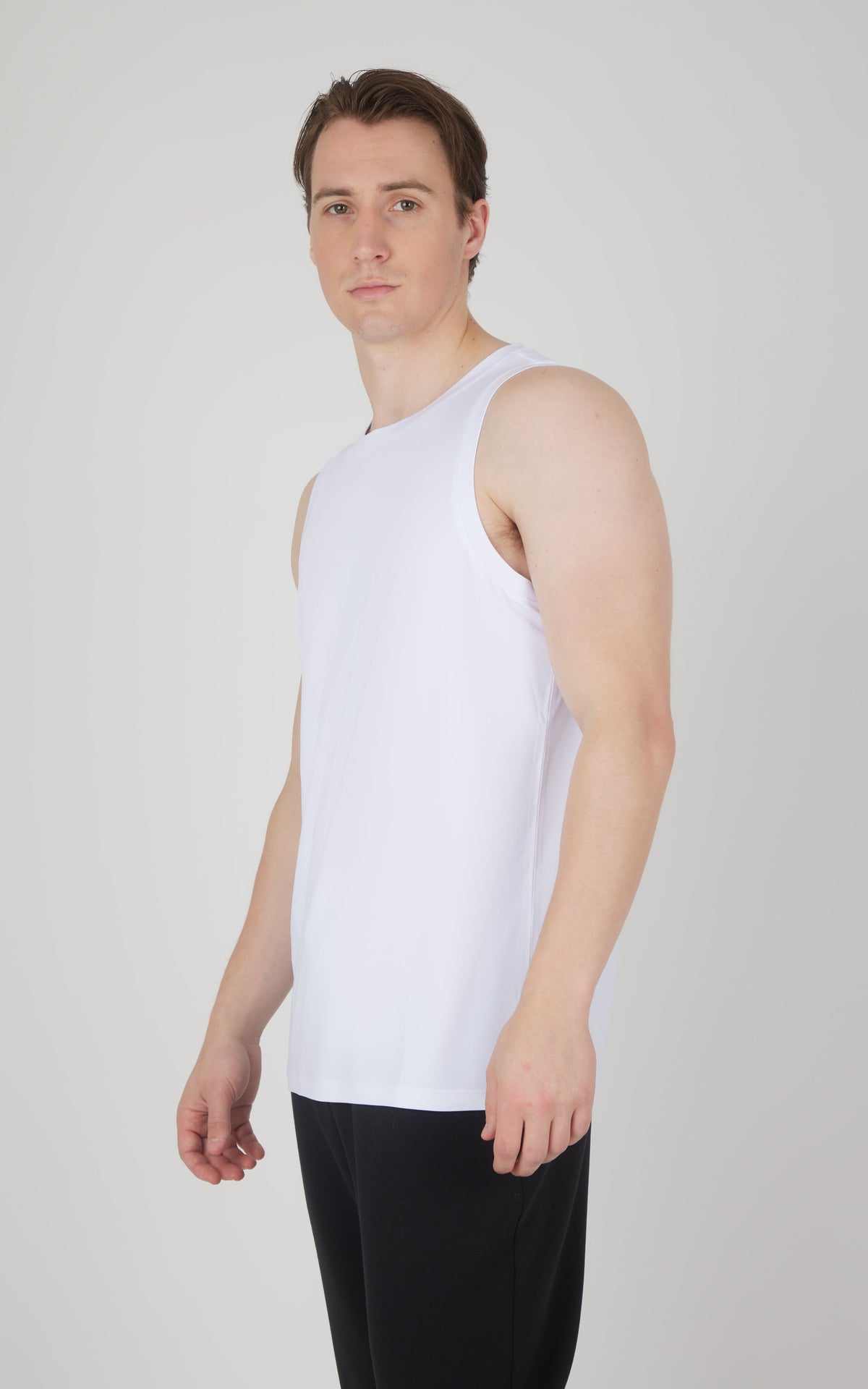 90 Degree by Reflex Men's Cationic Two Tone Heather Pace Muscle Tank