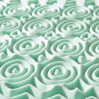 2 Inch 7-Zone Memory Foam Mattress Topper With Calming Aloe Infusion