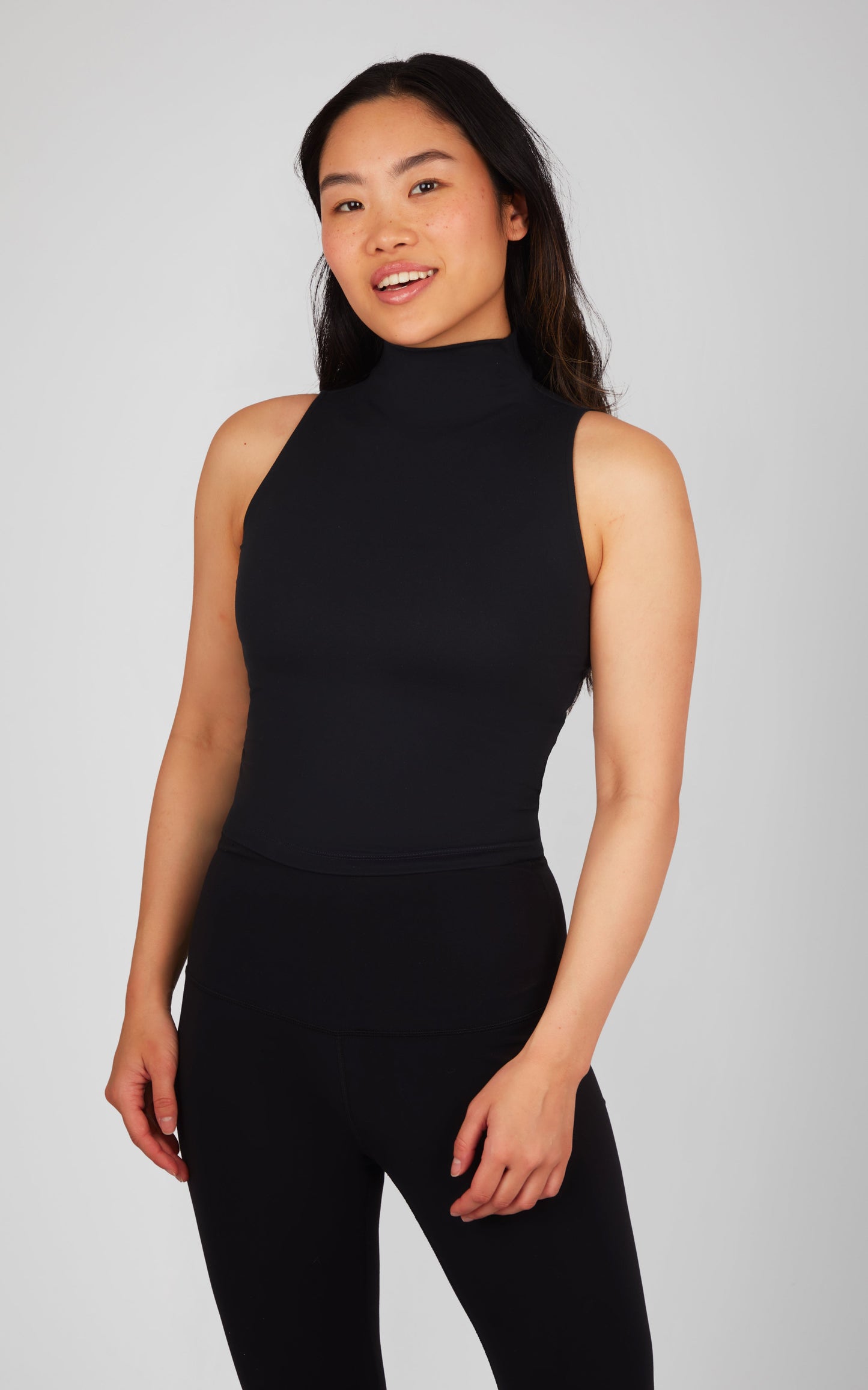 90 Degree by Reflex 2 PK Ribbed Mock Neck Tank