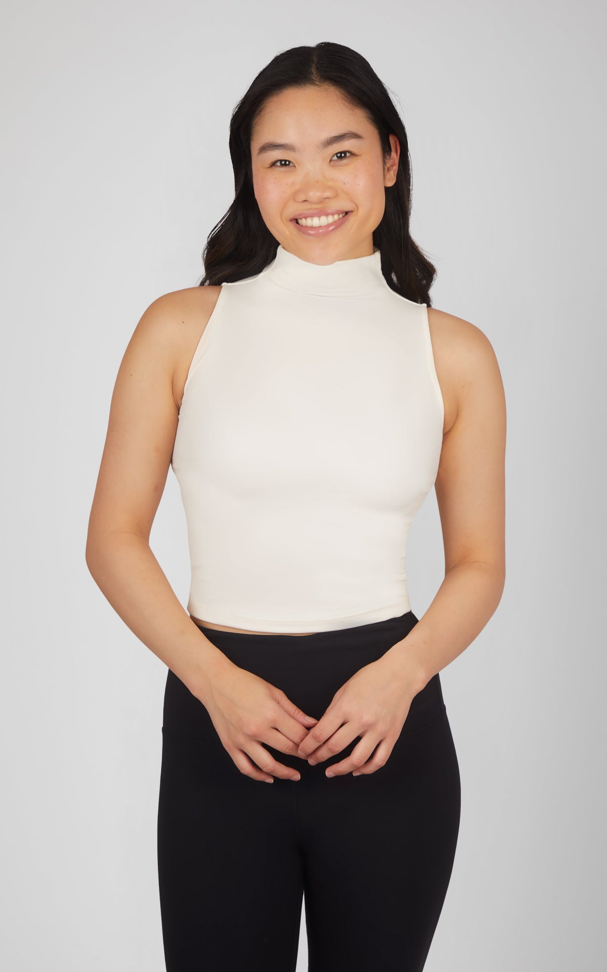 90 Degree by Reflex 2 PK Ribbed Mock Neck Tank