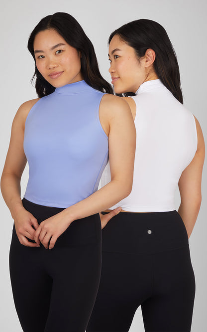 90 Degree by Reflex 2 PK Ribbed Mock Neck Tank
