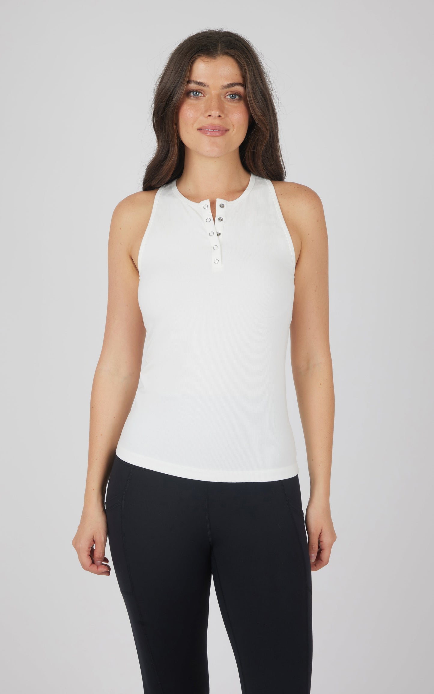 90 Degree by Reflex Heavenly Rib Henley Tank