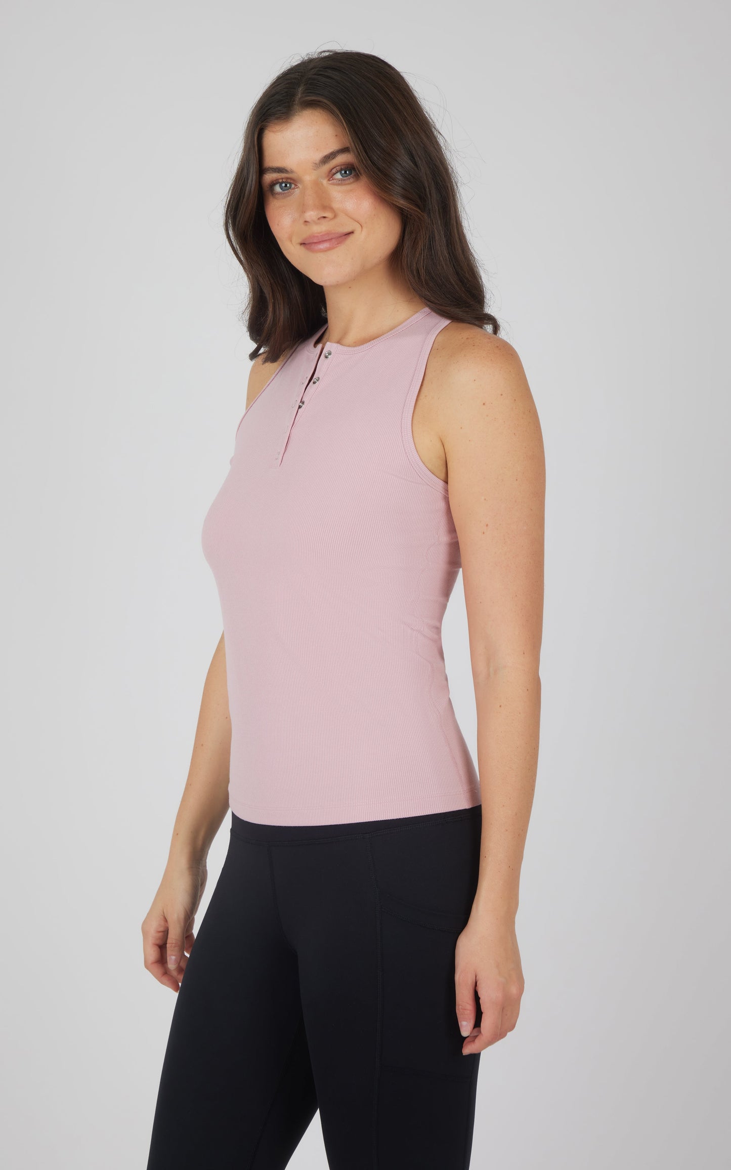 90 Degree by Reflex Heavenly Rib Henley Tank