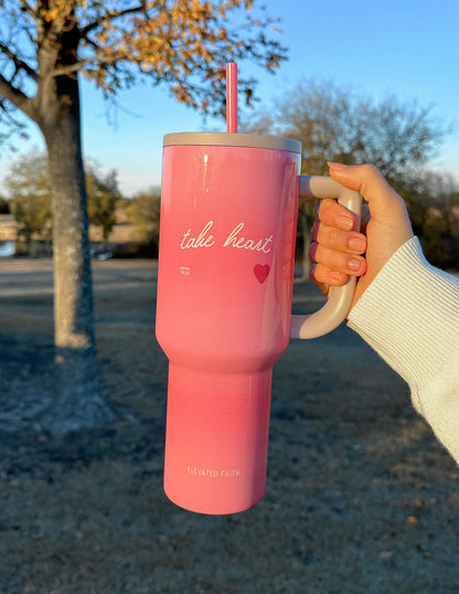 Elevated Faith Take Heart 40 oz Ascend Tumbler