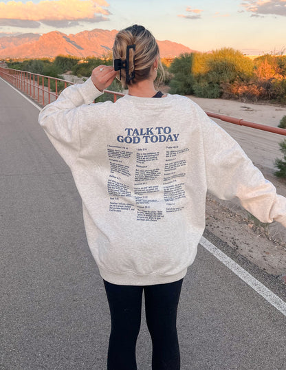 Elevated Faith Talk to God Unisex Crewneck